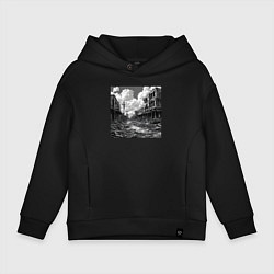Детское худи оверсайз Разрушенный город