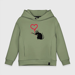 Детское худи оверсайз Rat heart