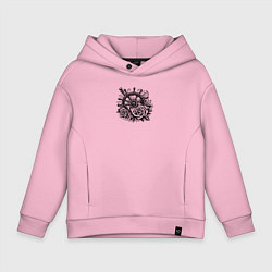 Детское худи оверсайз Штурвал и две розы