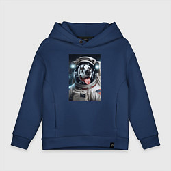 Детское худи оверсайз Космонавт далматинец в скафандре - нейроарт