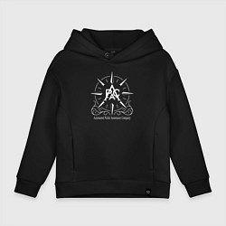 Толстовка оверсайз детская Apac Death stranding 2 on the beach, цвет: черный