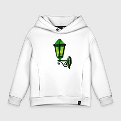 Детское худи оверсайз Зелёный уличный фонарь