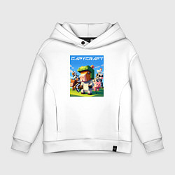 Детское худи оверсайз Capycraft - collaboration ai art