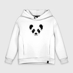 Детское худи оверсайз Морда панды - кляксы
