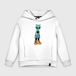 Детское худи оверсайз Девочка инопланетянин
