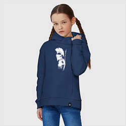 Толстовка оверсайз детская Один из 300 спартанцев, цвет: тёмно-синий — фото 2