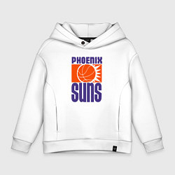 Толстовка оверсайз детская Phoenix Suns team, цвет: белый
