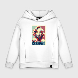 Толстовка оверсайз детская Marilyn, цвет: белый