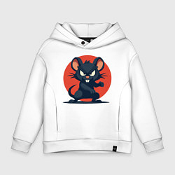 Детское худи оверсайз Мышь боец