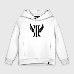 Детское худи оверсайз Крылья и буква И