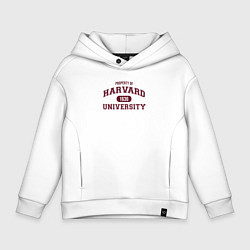 Толстовка оверсайз детская Harvard, цвет: белый