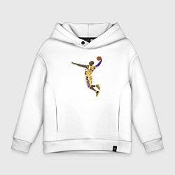 Толстовка оверсайз детская Kobe Bryant dunker, цвет: белый