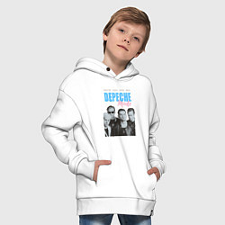 Толстовка оверсайз детская Depeche Mode Violator portrait, цвет: белый — фото 2