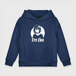 Детское худи оверсайз Я в порядке анимешница