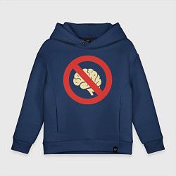 Детское худи оверсайз Запрет на использование мозга