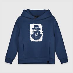 Детское худи оверсайз Чумной доктор в шляпе