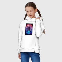 Толстовка оверсайз детская John Wick movie, цвет: белый — фото 2