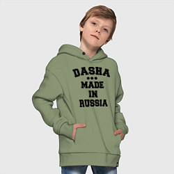 Толстовка оверсайз детская Даша Made in Russia, цвет: авокадо — фото 2