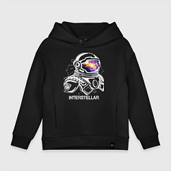 Толстовка оверсайз детская Interstellar Spaceman, цвет: черный