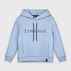 Толстовка оверсайз детская Lineage logo, цвет: мягкое небо