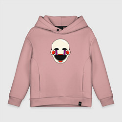 Толстовка оверсайз детская Puppet FNAF Марионетка, цвет: пыльно-розовый