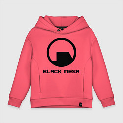 Толстовка оверсайз детская Black Mesa: Logo, цвет: коралловый