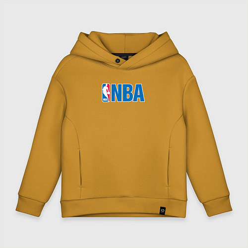 Детское худи оверсайз NBA / Горчичный – фото 1
