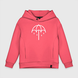 Толстовка оверсайз детская BMTH Symbol, цвет: коралловый