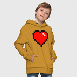 Толстовка оверсайз детская Minecraft Lover, цвет: горчичный — фото 2