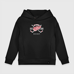 Толстовка оверсайз детская Detroit Red Wings: Est.1926, цвет: черный