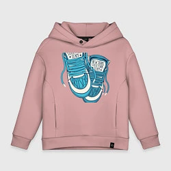 Толстовка оверсайз детская Sneakers, цвет: пыльно-розовый