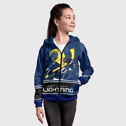 Толстовка на молнии детская Bay Lightning, цвет: 3D-синий — фото 2