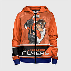 Толстовка на молнии детская Philadelphia Flyers, цвет: 3D-синий