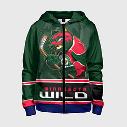 Детская толстовка на молнии Minnesota Wild