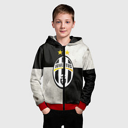 Толстовка на молнии детская Juventus FC, цвет: 3D-красный — фото 2
