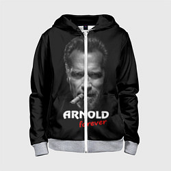 Толстовка на молнии детская Arnold forever, цвет: 3D-меланж