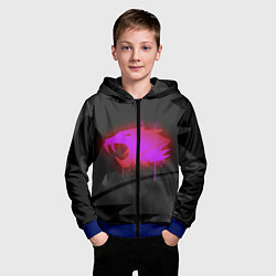 Толстовка на молнии детская CS:GO: iBUYPOWER Black Сollection, цвет: 3D-синий — фото 2