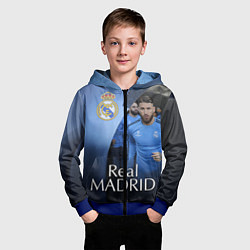 Толстовка на молнии детская Real Madrid, цвет: 3D-синий — фото 2