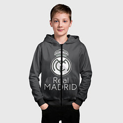 Толстовка на молнии детская Real Madrid, цвет: 3D-черный — фото 2