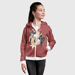 Толстовка на молнии детская NukaCola, цвет: 3D-белый — фото 2