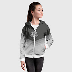 Толстовка на молнии детская G2 Esports Uniform, цвет: 3D-белый — фото 2