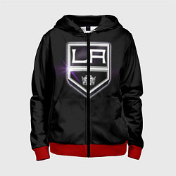 Толстовка на молнии детская Los Angeles Kings, цвет: 3D-красный
