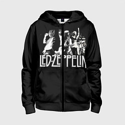 Толстовка на молнии детская Led Zeppelin: Mono, цвет: 3D-черный