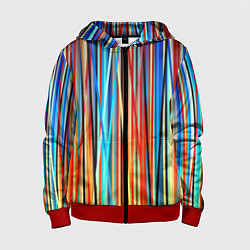 Детская толстовка на молнии Colored stripes