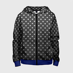 Детская толстовка на молнии Black Milk: Stars Black