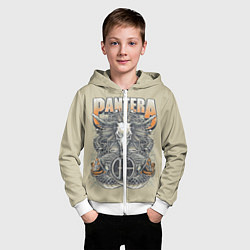 Толстовка на молнии детская Pantera: Wild Goat, цвет: 3D-белый — фото 2