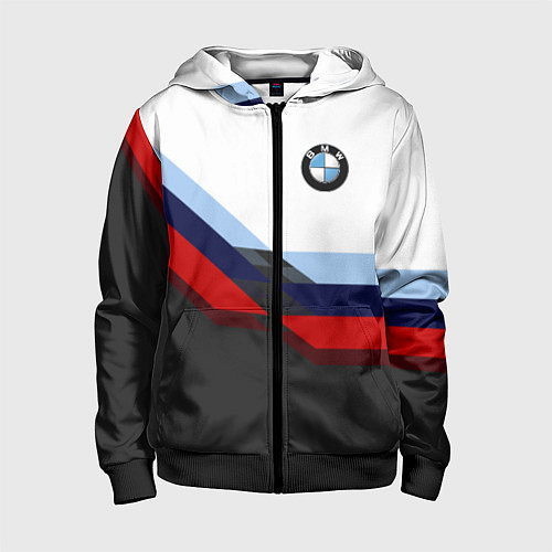 Детская толстовка на молнии BMW M SPORT / 3D-Черный – фото 1