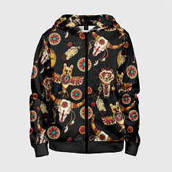 Детская толстовка на молнии Индейские культовые символы