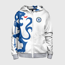 Детская толстовка на молнии FC Chelsea: White Lion