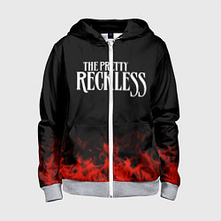 Толстовка на молнии детская The Pretty Reckless: Red Flame, цвет: 3D-меланж